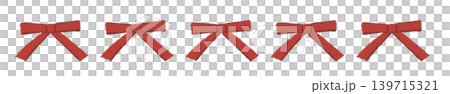 Illustration of a red, straight ribbon line border decoration with a transparent background. Illustration of a red, straight ribbon line border decoration with a transparent background. 139715321