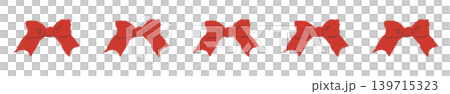 Simple red ribbon line border decoration illustration, transparent background 2 Simple red ribbon line border decoration illustration, transparent background 2 139715323