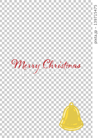 Yellow, round bell vertical Christmas card template with transparent background Yellow, round bell vertical Christmas card template with transparent background 139715475