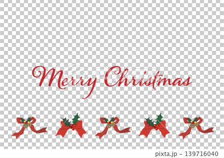 Luxurious mixed stripe ribbon bottom border decoration horizontal Christmas card template Luxurious mixed stripe ribbon bottom border decoration horizontal Christmas card template 139716040