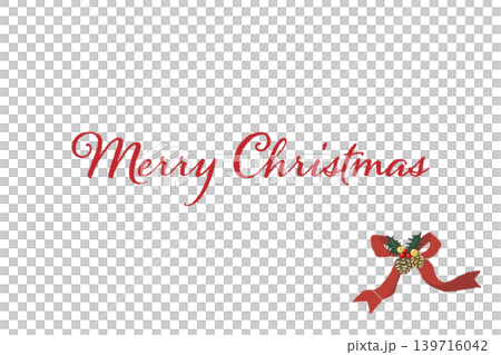 Luxurious green striped ribbon corner decoration, horizontal Christmas card template Luxurious green striped ribbon corner decoration, horizontal Christmas card template 139716042