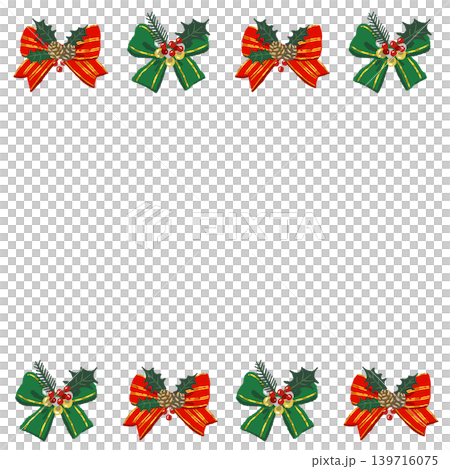 Luxurious ribbon border frame decoration illustration with transparent background Luxurious ribbon border frame decoration illustration with transparent background 139716075