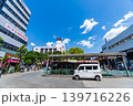 東京　中央線　阿佐ヶ谷駅　初夏の青空と北口駅前風景 139716226