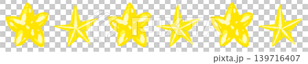 Simple gold pentagram line border decorative illustration with transparent background. Simple gold pentagram line border decorative illustration with transparent background. 139716407