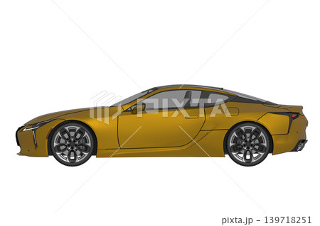 car isolated on transparent background, 3d illustration, cg render car isolated on transparent background, 3d illustration, cg render 139718251