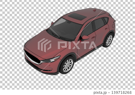 car isolated on transparent background, 3d illustration, cg render car isolated on transparent background, 3d illustration, cg render 139718268