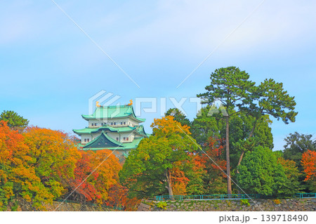 愛知県名古屋市、秋の名古屋城の風景 愛知県名古屋市、秋の名古屋城の風景 139718490