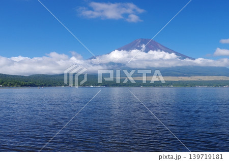 山中湖畔から望む夏の富士 山中湖畔から望む夏の富士 139719181