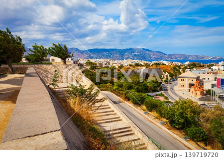 Heraklion city aerial panoramic view, Crete island, Greece 139719720