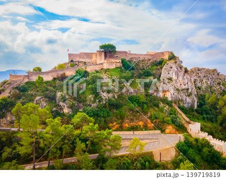 Xativa Castle aerial panoramic view, Spaint Xativa Castle aerial panoramic view, Spaint 139719819