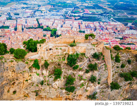 Xativa Castle aerial panoramic view, Spaint Xativa Castle aerial panoramic view, Spaint 139719821