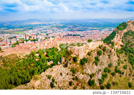 Xativa Castle aerial panoramic view, Spaint 139719822