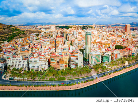 Alicante city centre aerial panoramic view, Spain Alicante city centre aerial panoramic view, Spain 139719845