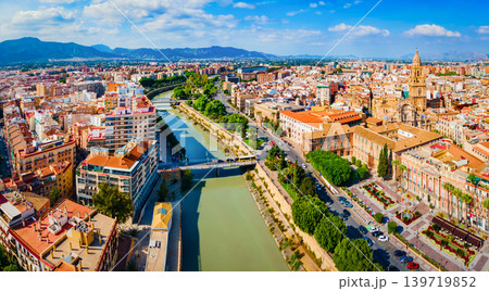 Murcia city aerial panoramic view in Spain Murcia city aerial panoramic view in Spain 139719852