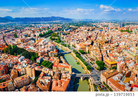 Murcia city aerial panoramic view in Spain Murcia city aerial panoramic view in Spain 139719853