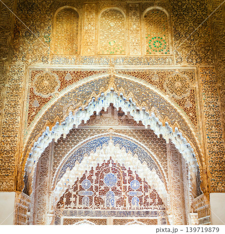 The Alhambra Palace interior in Granada, Spain The Alhambra Palace interior in Granada, Spain 139719879