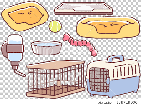 簡單可愛的狗狗插畫套組 - 狗狗用品 簡單可愛的狗狗插畫套組 - 狗狗用品 139719900