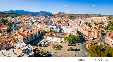 Antequera city aerial panoramic view in Spain Antequera city aerial panoramic view in Spain 139719991