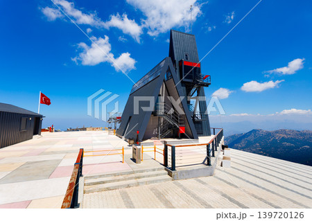 Cable car station, Babadag mountain in Turkey 139720126