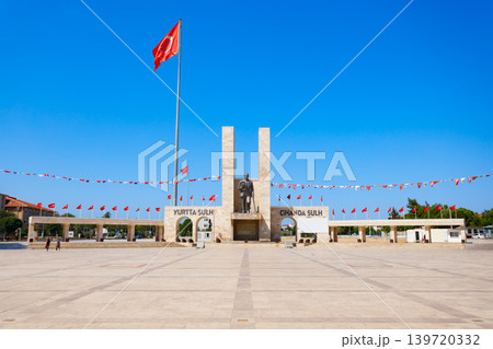 Mustafa Kemal Ataturk monument in Didim in Turkey 139720332