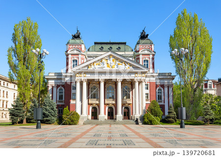 Ivan Vazov National Theatre facade view, Sofia Ivan Vazov National Theatre facade view, Sofia 139720681