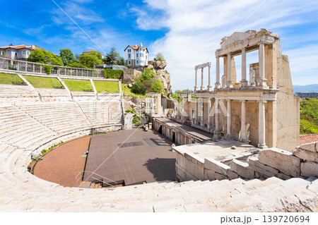 Roman theatre of Philippopolis in Plovdiv city Roman theatre of Philippopolis in Plovdiv city 139720694
