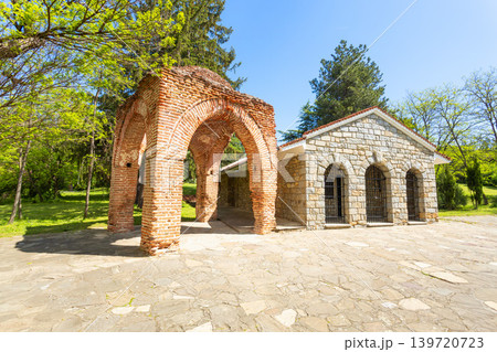 Thracian Tomb of Kazanlak facade view, Bulgaria 139720723