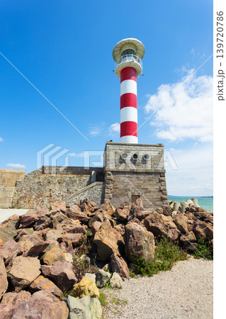 The lighthouse of Burgas at the city port 139720786
