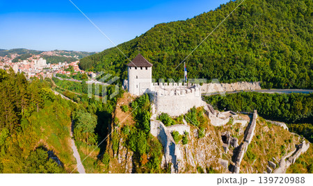 Aerial view of Old Town Fortress or Stari Grad in Uzice, Serbia Aerial view of Old Town Fortress or Stari Grad in Uzice, Serbia 139720988
