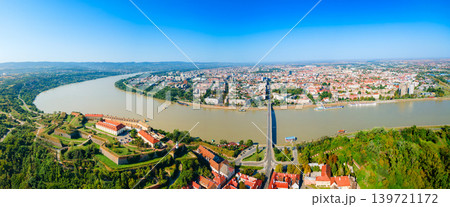 Aerial view of Petrovaradin Fortress in Novi Sad, Serbia Aerial view of Petrovaradin Fortress in Novi Sad, Serbia 139721172