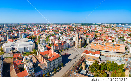 Name of Mary Church aerial view, Freedom Square in Novi Sad, Serbia Name of Mary Church aerial view, Freedom Square in Novi Sad, Serbia 139721212