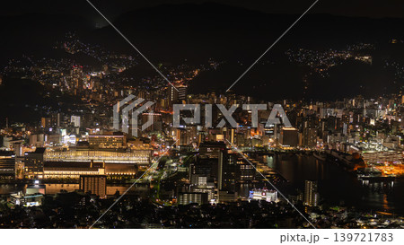 長崎県稲佐山からの夜景 139721783