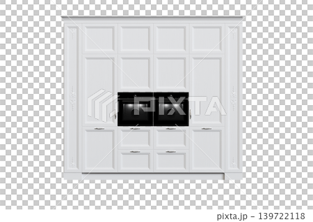 Kitchen furniture isolated on transparent background, 3d illustration, cg render Kitchen furniture isolated on transparent background, 3d illustration, cg render 139722118