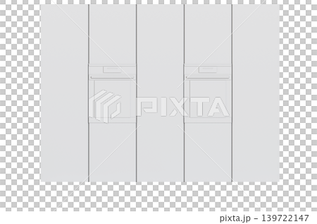 Kitchen furniture isolated on transparent background, 3d illustration, cg render Kitchen furniture isolated on transparent background, 3d illustration, cg render 139722147