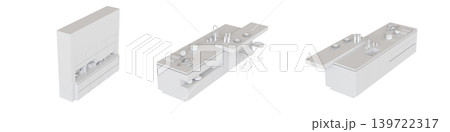 Kitchen furniture isolated on transparent background, 3d illustration, cg render Kitchen furniture isolated on transparent background, 3d illustration, cg render 139722317