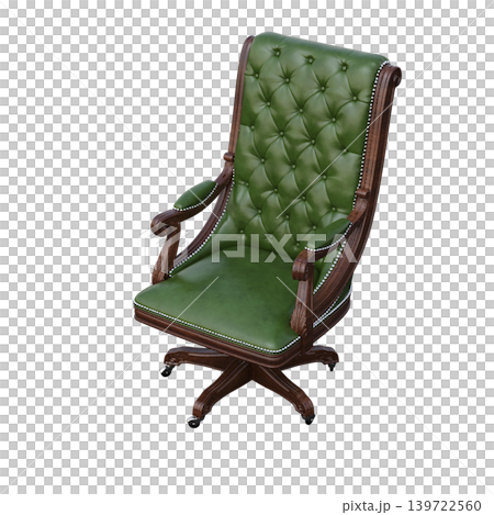office chair isolate on a transparent background, interior furniture, 3D illustration, cg render office chair isolate on a transparent background, interior furniture, 3D illustration, cg render 139722560