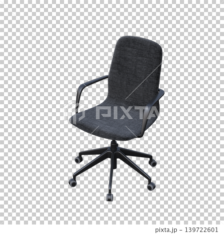 office chair isolate on a transparent background, interior furniture, 3D illustration, cg render office chair isolate on a transparent background, interior furniture, 3D illustration, cg render 139722601