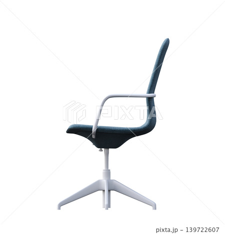 office chair isolate on a transparent background, interior furniture, 3D illustration, cg render 139722607