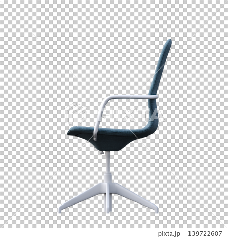 office chair isolate on a transparent background, interior furniture, 3D illustration, cg render 139722607