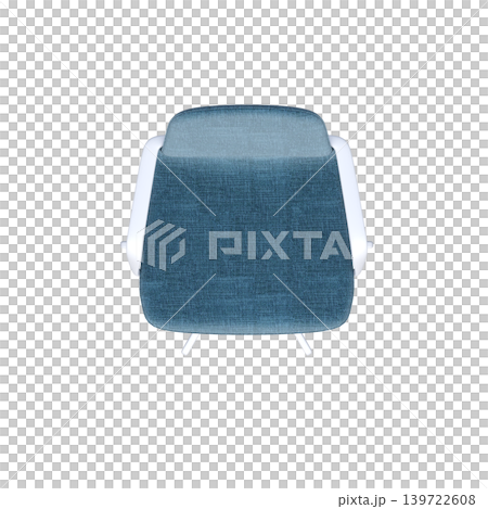 office chair isolate on a transparent background, interior furniture, 3D illustration, cg render 139722608