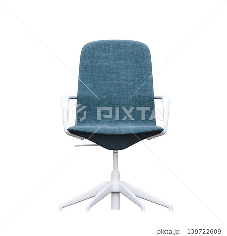 office chair isolate on a transparent background, interior furniture, 3D illustration, cg render 139722609