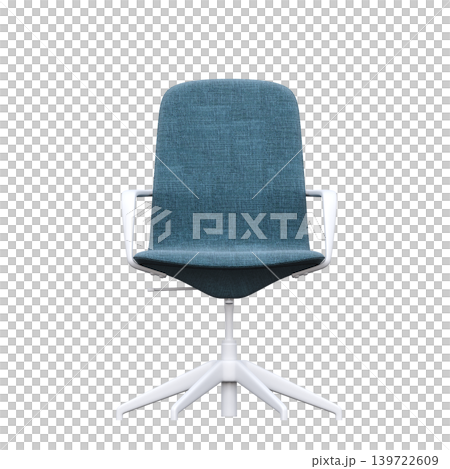 office chair isolate on a transparent background, interior furniture, 3D illustration, cg render 139722609