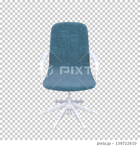 office chair isolate on a transparent background, interior furniture, 3D illustration, cg render 139722610