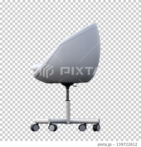office chair isolate on a transparent background, interior furniture, 3D illustration, cg render 139722612
