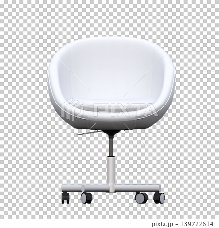 office chair isolate on a transparent background, interior furniture, 3D illustration, cg render 139722614