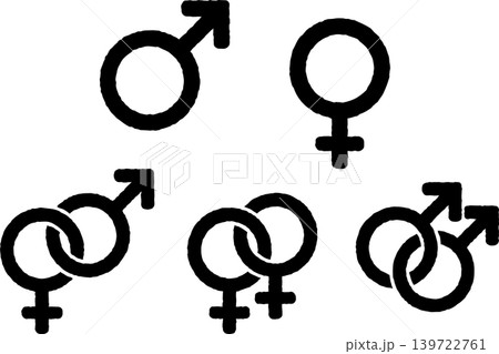 Gender symbols and sexual orientation icons 139722761