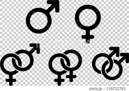 Gender symbols and sexual orientation icons 139722761