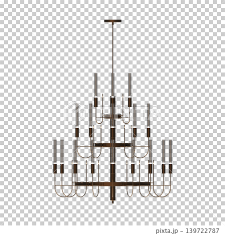 chandelier on the ceiling isolated on transparent background, hanging lamp, pendant light, 3D illustration, cg render chandelier on the ceiling isolated on transparent background, hanging lamp, pendant light, 3D illustration, cg render 139722787
