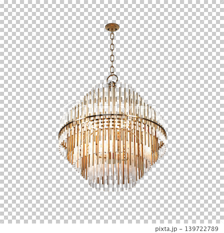 chandelier on the ceiling isolated on transparent background, hanging lamp, pendant light, 3D illustration, cg render chandelier on the ceiling isolated on transparent background, hanging lamp, pendant light, 3D illustration, cg render 139722789