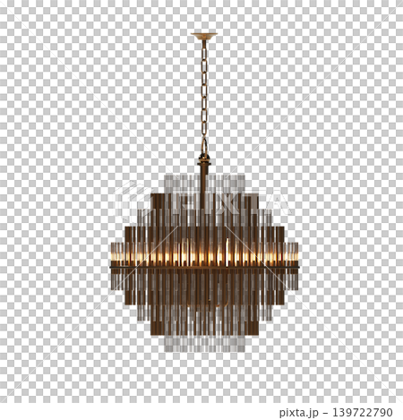 chandelier on the ceiling isolated on transparent background, hanging lamp, pendant light, 3D illustration, cg render chandelier on the ceiling isolated on transparent background, hanging lamp, pendant light, 3D illustration, cg render 139722790